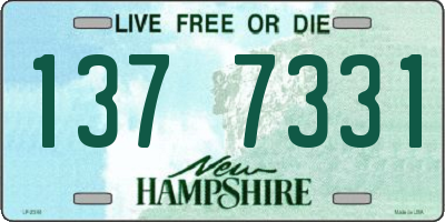 NH license plate 1377331