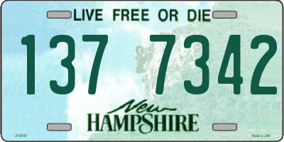 NH license plate 1377342