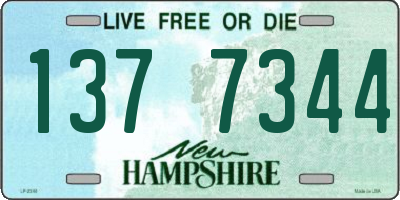 NH license plate 1377344