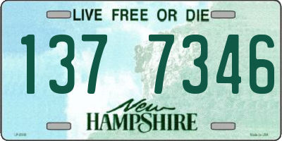 NH license plate 1377346