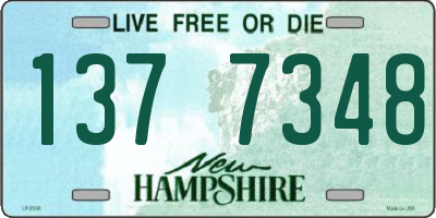 NH license plate 1377348