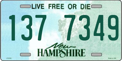 NH license plate 1377349