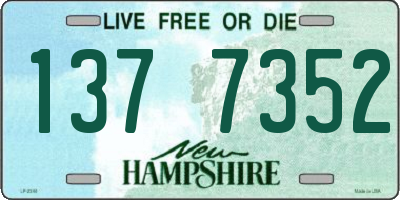 NH license plate 1377352