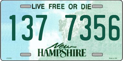 NH license plate 1377356