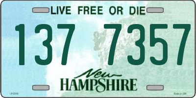 NH license plate 1377357