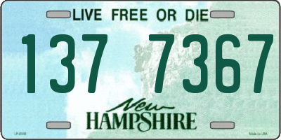 NH license plate 1377367