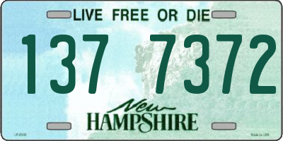 NH license plate 1377372