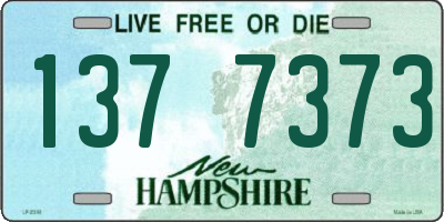 NH license plate 1377373