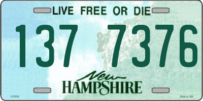 NH license plate 1377376
