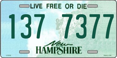NH license plate 1377377