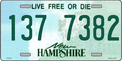 NH license plate 1377382