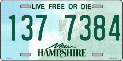 NH license plate 1377384