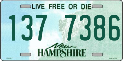 NH license plate 1377386