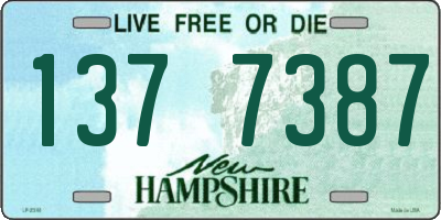 NH license plate 1377387
