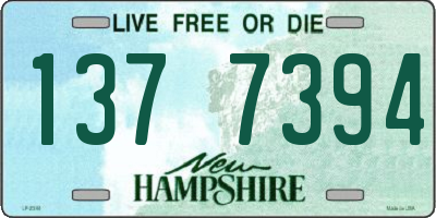 NH license plate 1377394