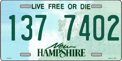 NH license plate 1377402