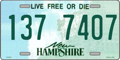 NH license plate 1377407
