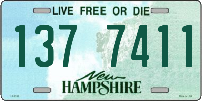 NH license plate 1377411