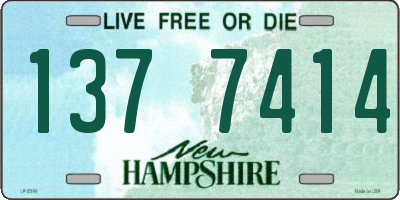NH license plate 1377414