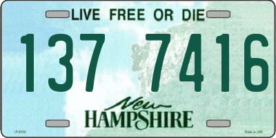 NH license plate 1377416