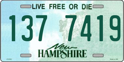 NH license plate 1377419