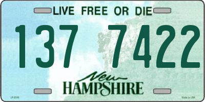 NH license plate 1377422