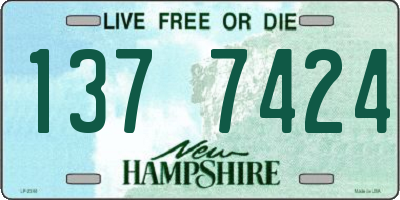 NH license plate 1377424