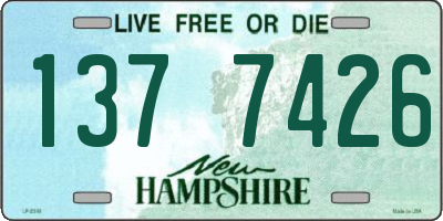 NH license plate 1377426