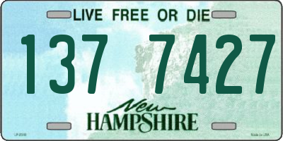 NH license plate 1377427