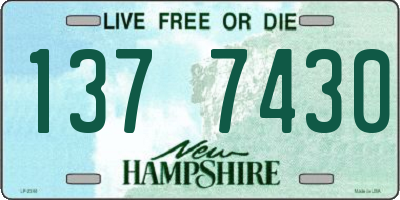 NH license plate 1377430