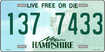 NH license plate 1377433