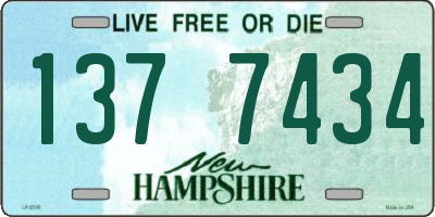 NH license plate 1377434