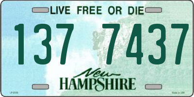 NH license plate 1377437