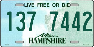 NH license plate 1377442