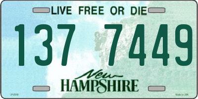 NH license plate 1377449