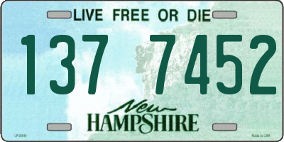 NH license plate 1377452