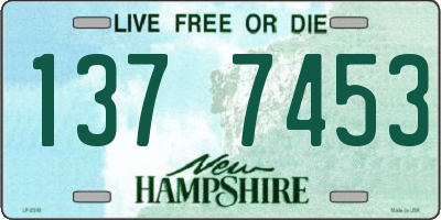 NH license plate 1377453