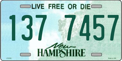 NH license plate 1377457