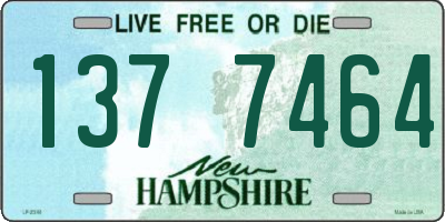 NH license plate 1377464