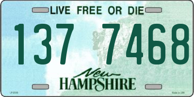 NH license plate 1377468
