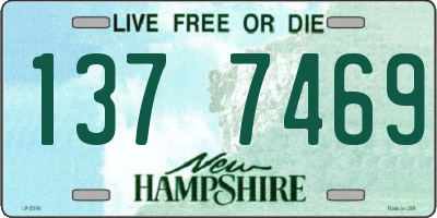 NH license plate 1377469