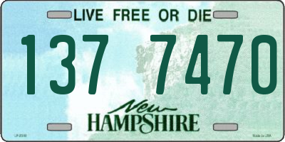 NH license plate 1377470