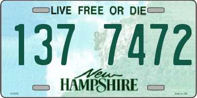 NH license plate 1377472