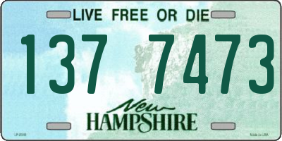 NH license plate 1377473