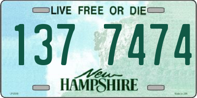 NH license plate 1377474