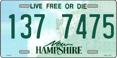 NH license plate 1377475