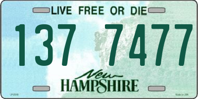 NH license plate 1377477