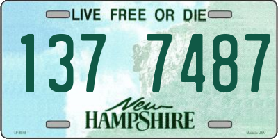 NH license plate 1377487