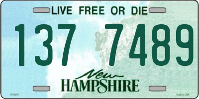 NH license plate 1377489