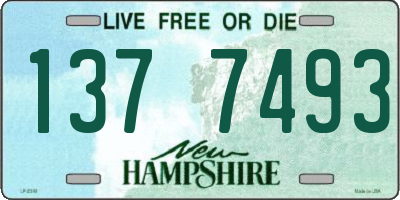 NH license plate 1377493